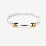 Bracelete Nó Articulado - Ouro e Prata | SILLENE