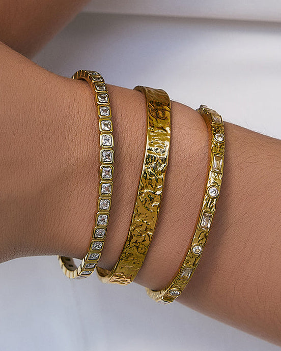 Bracelete Olivia - Ouro 18K | SILLENE