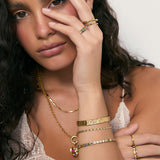 Bracelete Olivia - Ouro 18K | SILLENE