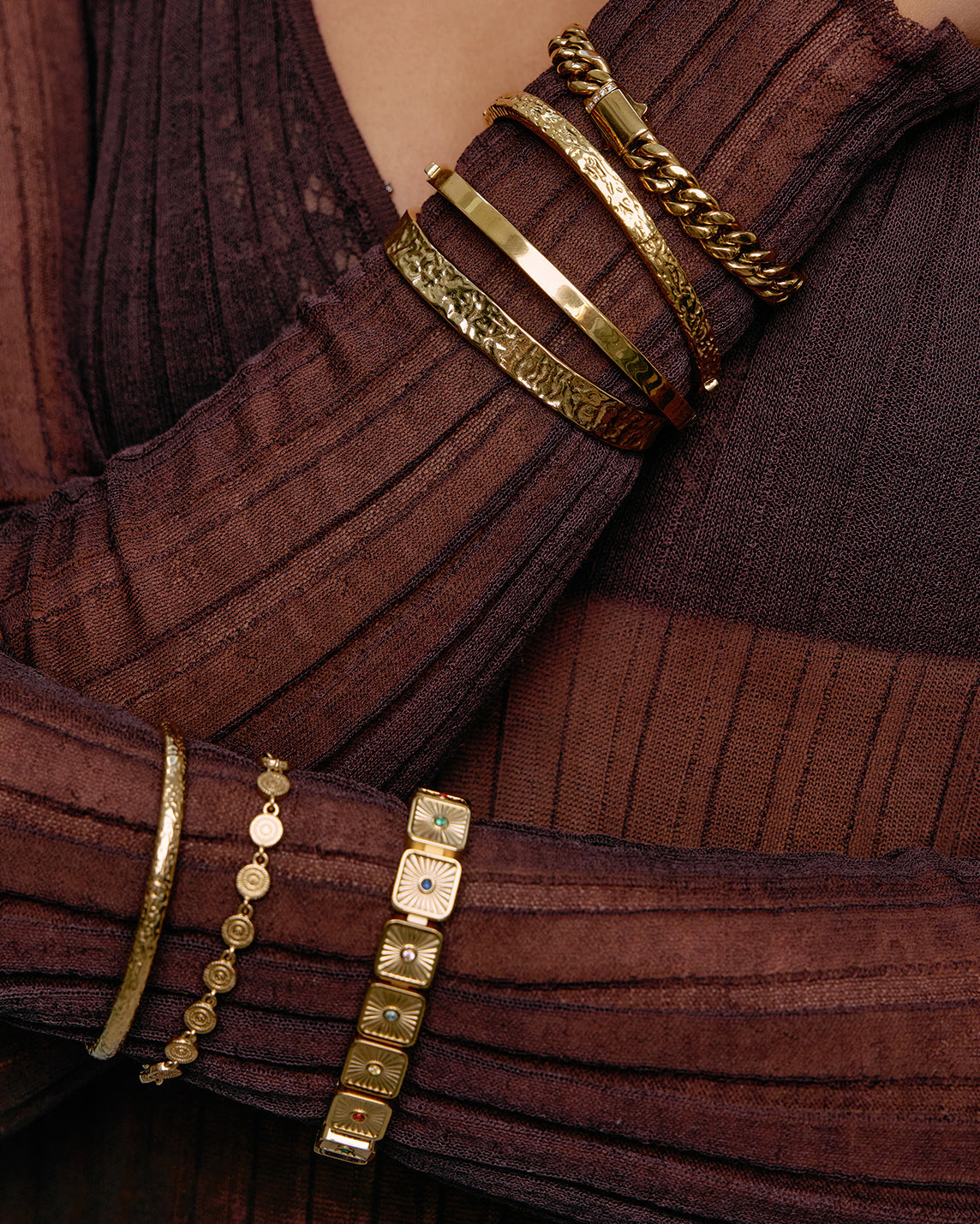 Bracelete Olivia - Ouro 18K | SILLENE