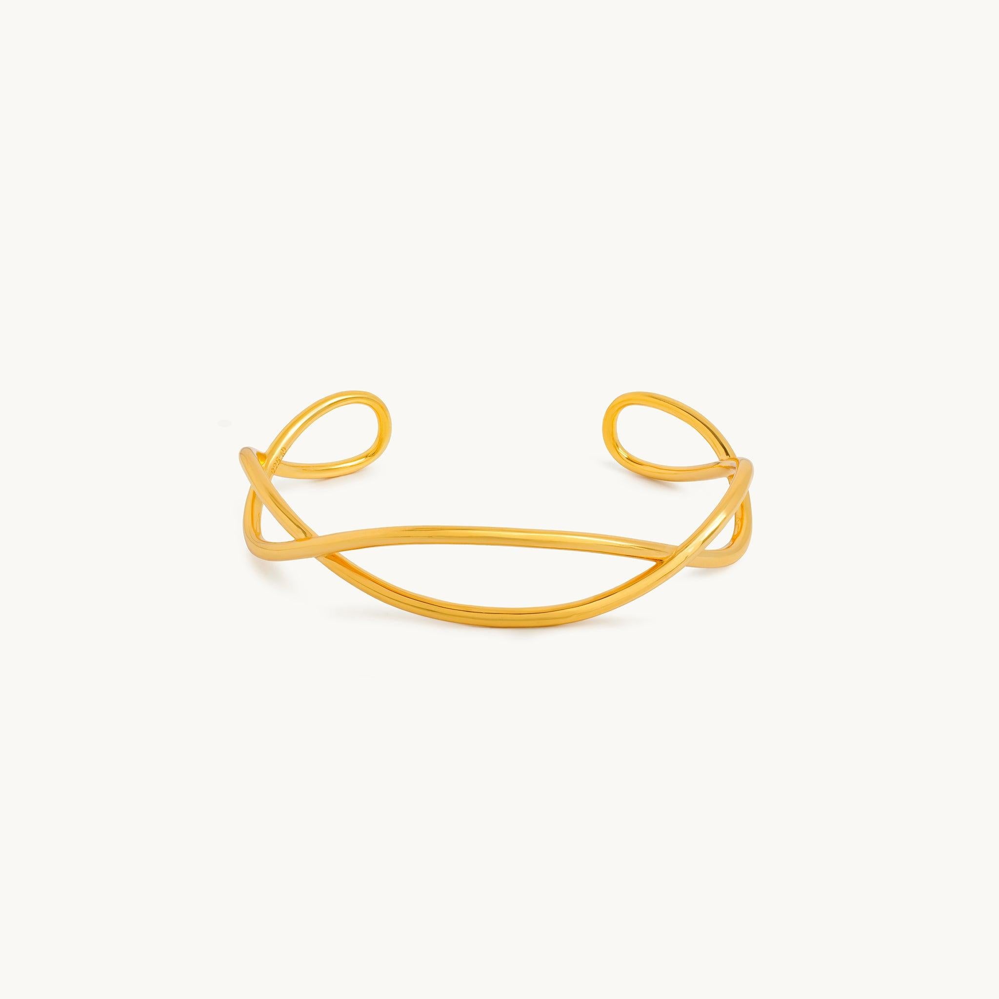 Bracelete Onda em Ouro 18K, imagem 1