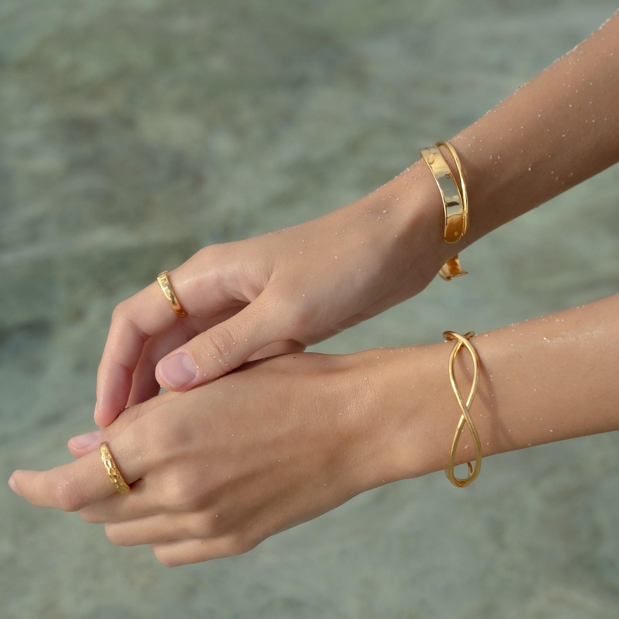 Bracelete Onda em Ouro 18K, imagem 2