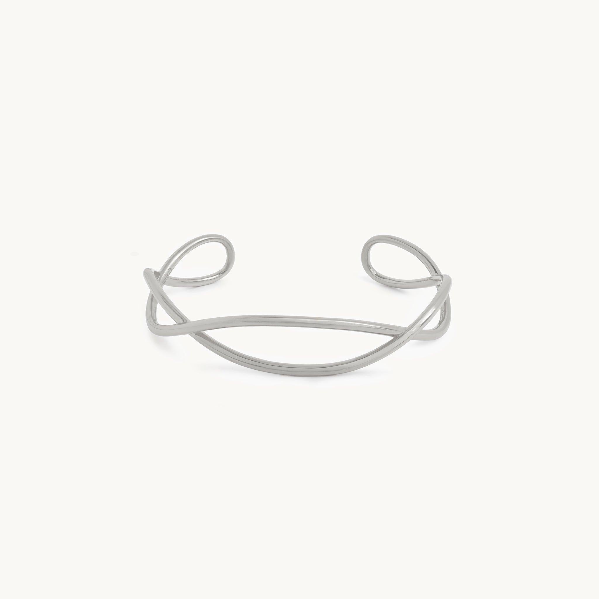 Bracelete Onda em Prata, imagem 1