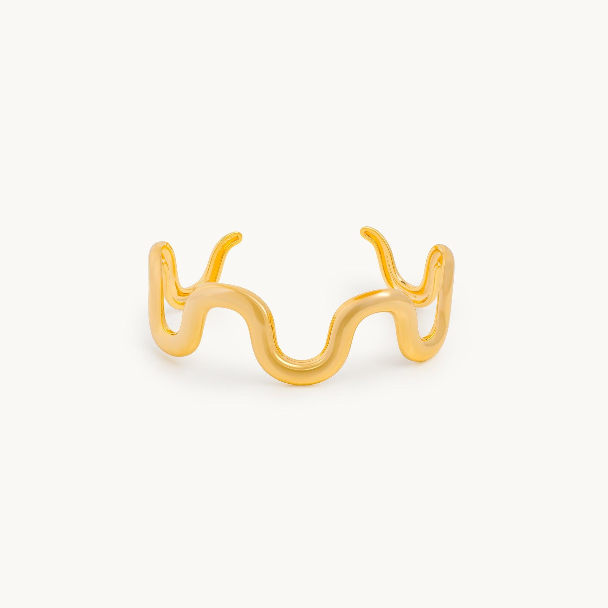 Bracelete Onda da Maré em Ouro 18K, imagem 1