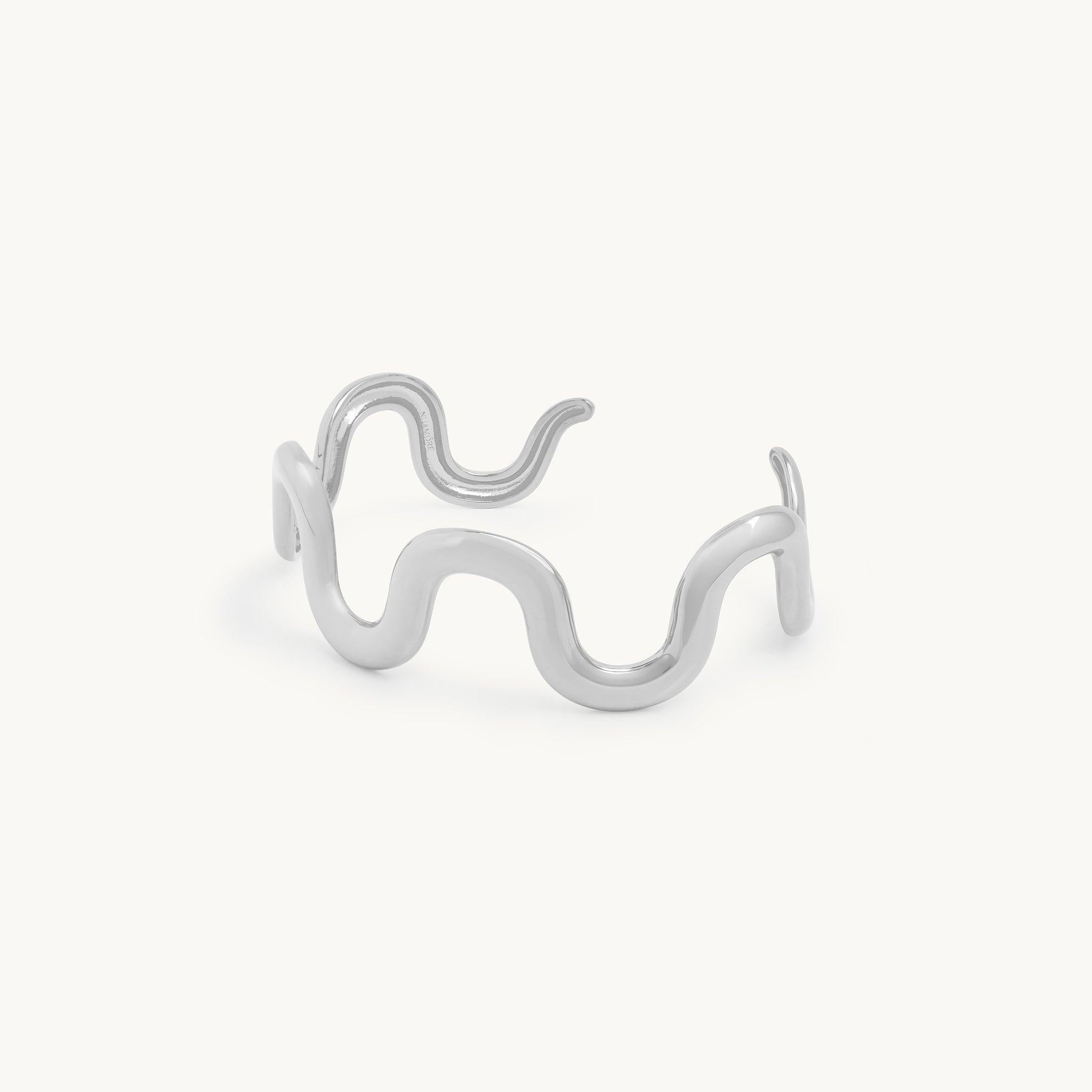 Bracelete Onda da Maré em Prata, imagem 3
