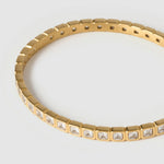Bracelete Quinn Pedra - Ouro 18K | SILLENE - uso