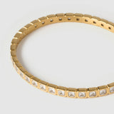 Bracelete Quinn Pedra - Ouro 18K | SILLENE - uso