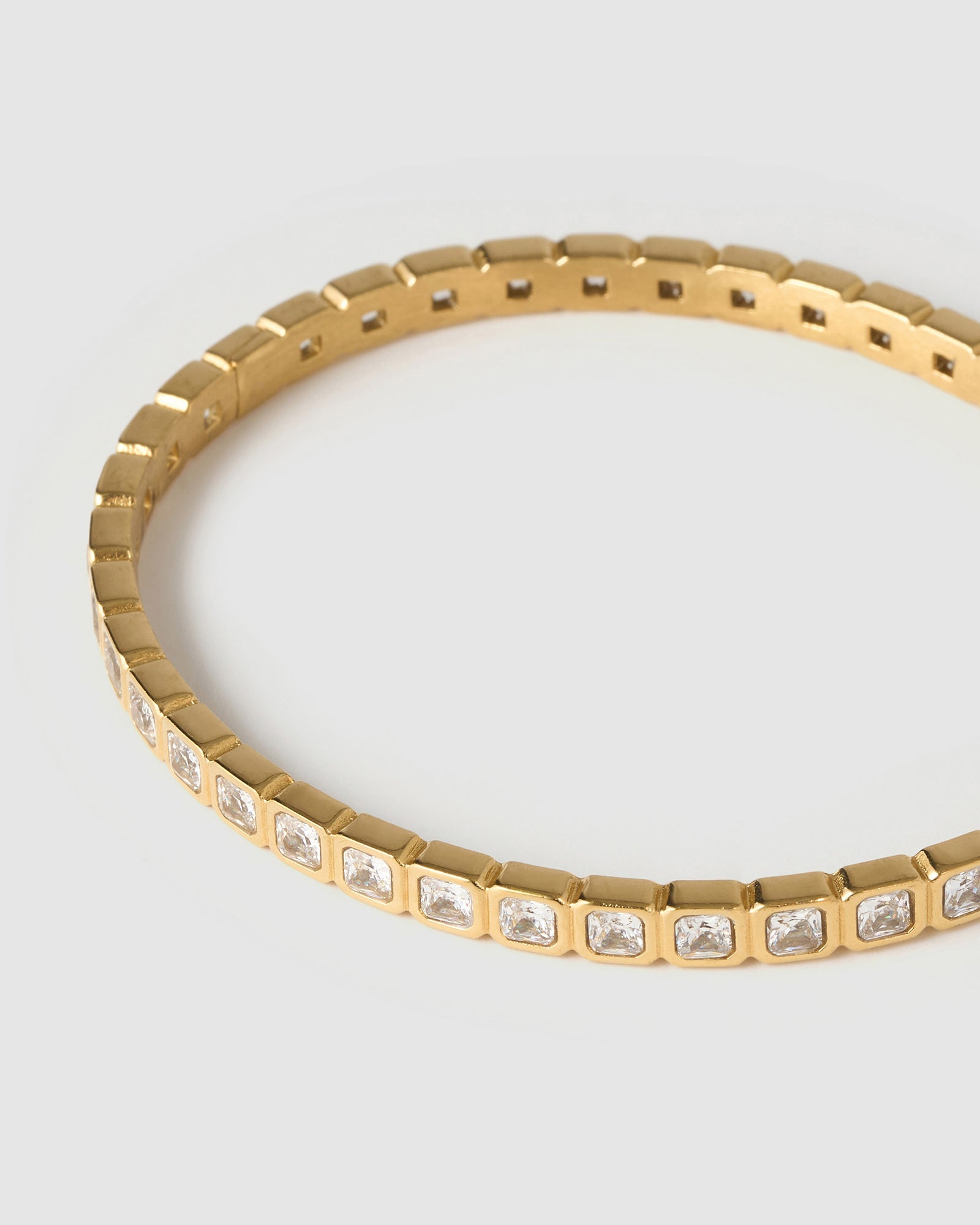 Bracelete Quinn Pedra - Ouro 18K | SILLENE - uso