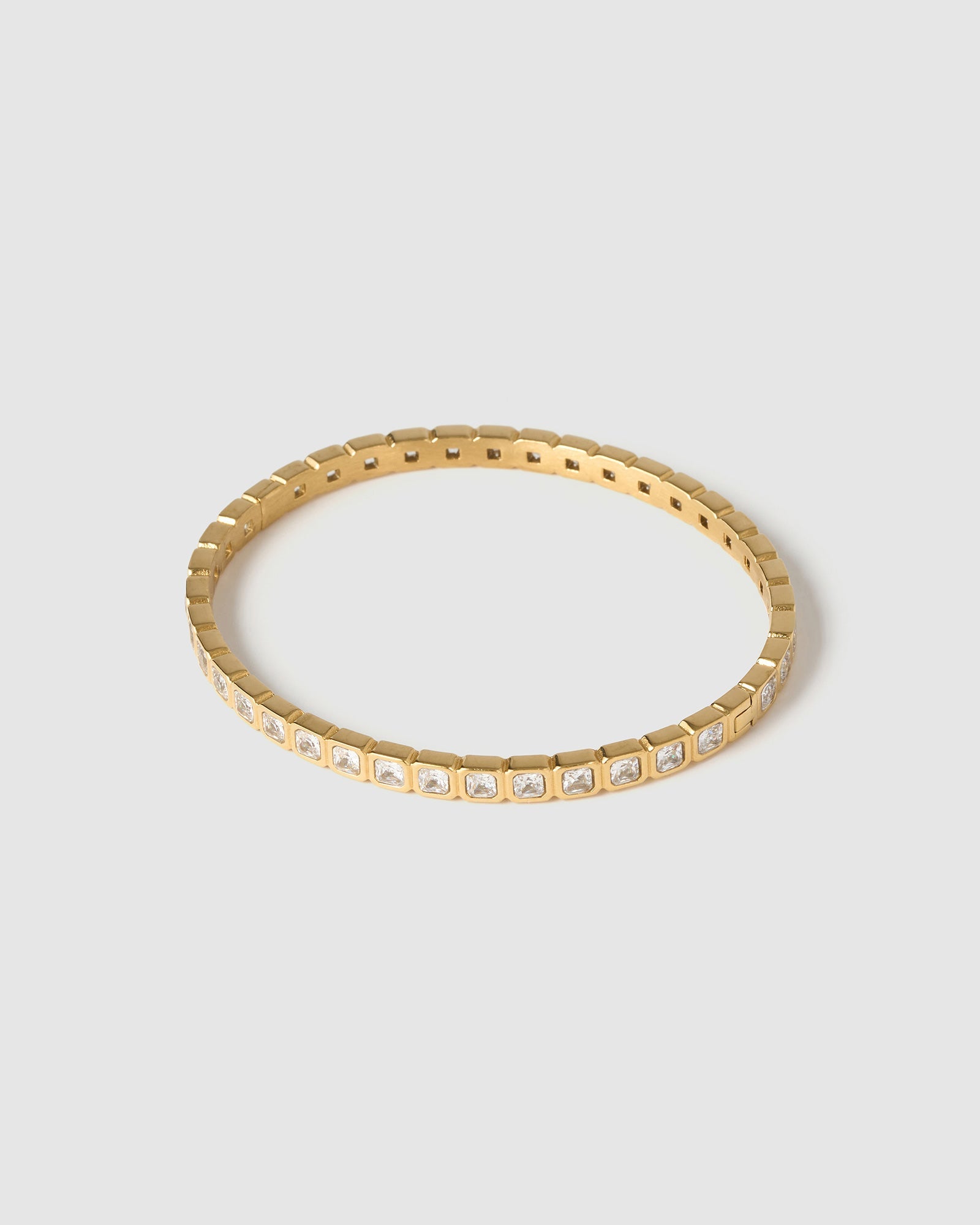 Bracelete Quinn Pedra - Ouro 18K | SILLENE - uso