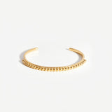 Bracelete Rígido Contas Romano - Ouro 18K | SILLENE