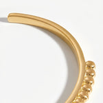 Bracelete Rígido Contas Romano - Ouro 18K | SILLENE