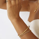 Bracelete Stevie - Ouro 18K | SILLENE