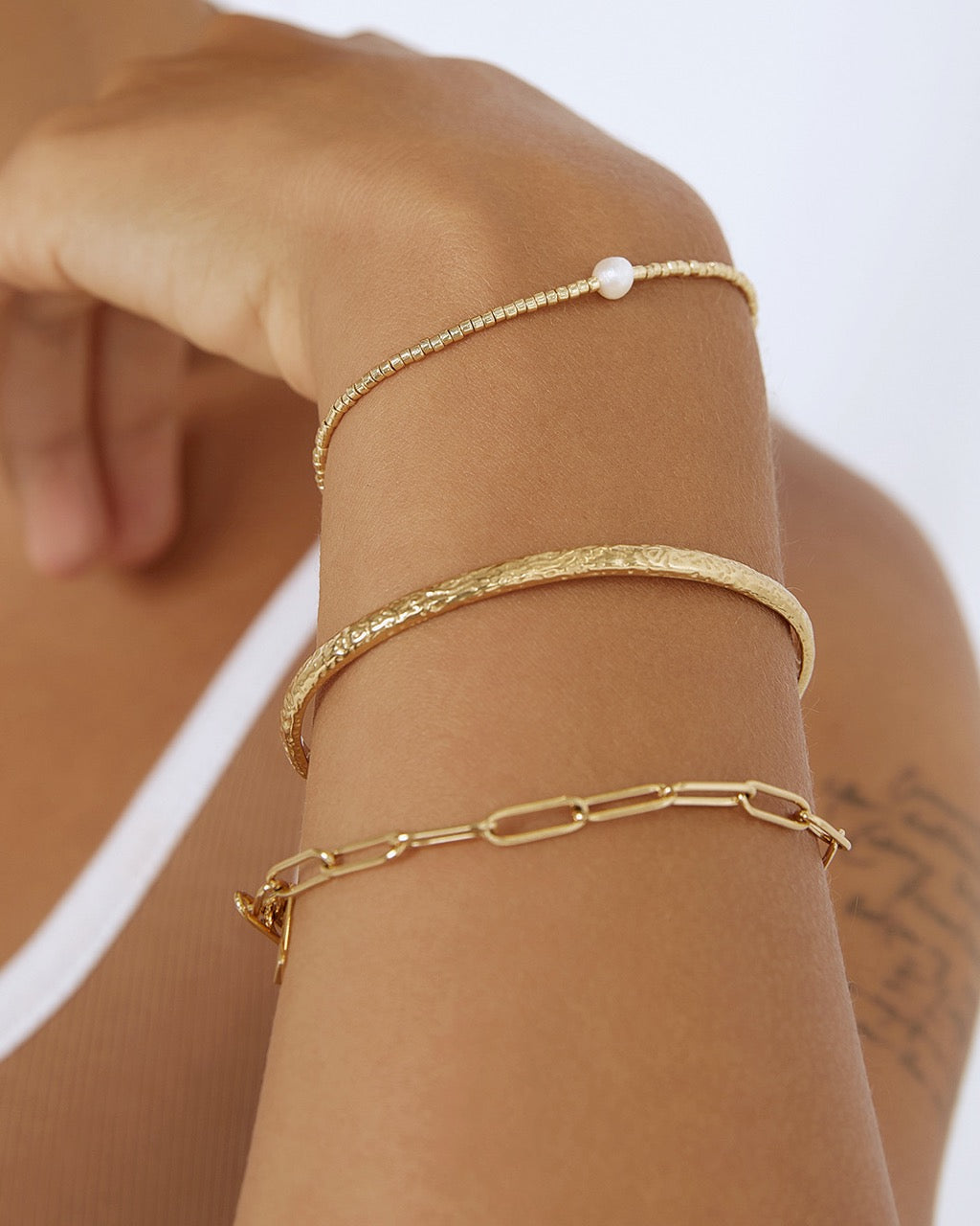 Bracelete Stevie - Ouro 18K | SILLENE