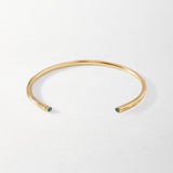 Bracelete Texturizado Esmeralda - Ouro 18K | SILLENE
