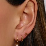 Brinco Annabelle - Ouro 18K | SILLENE - uso