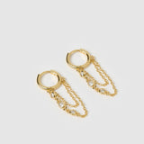 Brinco Argola Amaretto - Ouro 18K | SILLENE