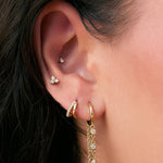 Brinco Argola Amaretto - Ouro 18K | SILLENE - uso