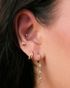 Brinco Argola Amaretto - Ouro 18K | SILLENE - uso