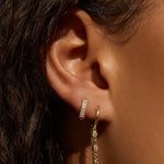 Brinco Argola Amaretto - Ouro 18K | SILLENE - uso