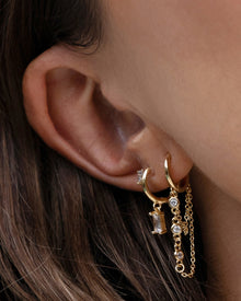 Brinco Argola Amaretto - Ouro 18K | SILLENE