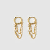 Brinco Argola Amaretto - Ouro 18K | SILLENE