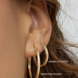 Brinco Argola Arabella - Ouro 18K | SILLENE