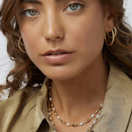 Brinco Argola Arabella - Ouro 18K | SILLENE