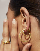 Brinco Argola Arabella - Ouro 18K | SILLENE