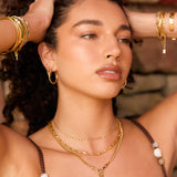 Brinco Argola Arabella - Ouro 18K | SILLENE