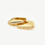 Brinco Argola Arco Cravejado - Ouro 18K | SILLENE
