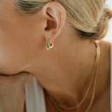Brinco Argola Arco Pequena - Ouro 18K | SILLENE