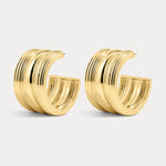Brinco Argola Canyon - Ouro 18K | SILLENE