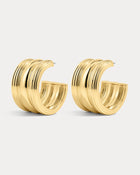 Brinco Argola Canyon - Ouro 18K | SILLENE