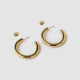 Brinco Argola Chlo - Ouro 18K | SILLENE - Midi - 35mm