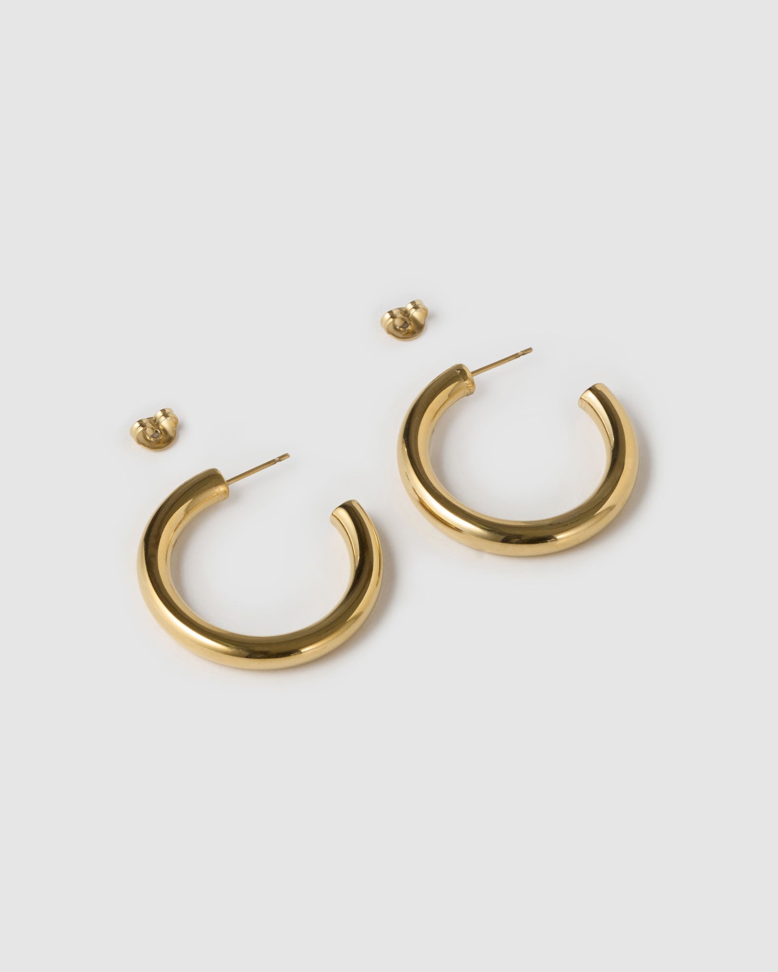 Brinco Argola Chlo - Ouro 18K | SILLENE - Midi - 35mm