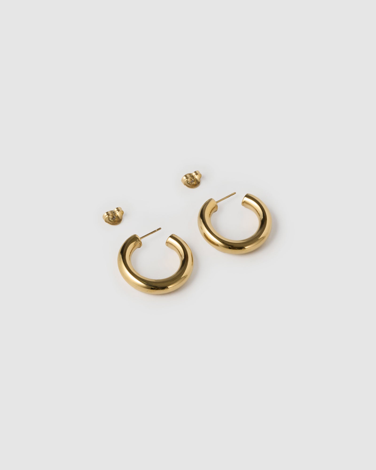 Brinco Argola Chlo - Ouro 18K | SILLENE - Mini - 25mm