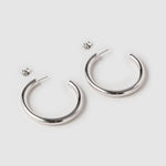 Brinco Argola Chlo - Prata | SILLENE - Maxi - 45mm