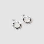 Brinco Argola Chlo - Prata | SILLENE - Mini - 25mm