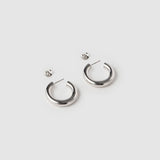 Brinco Argola Chlo - Prata | SILLENE - Mini - 25mm