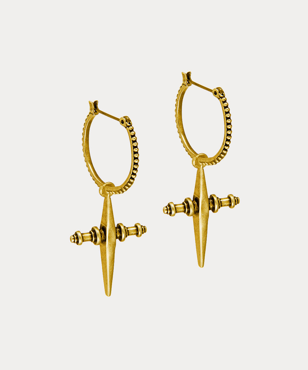 Brinco Argola Cross - Ouro 18K | SILLENE