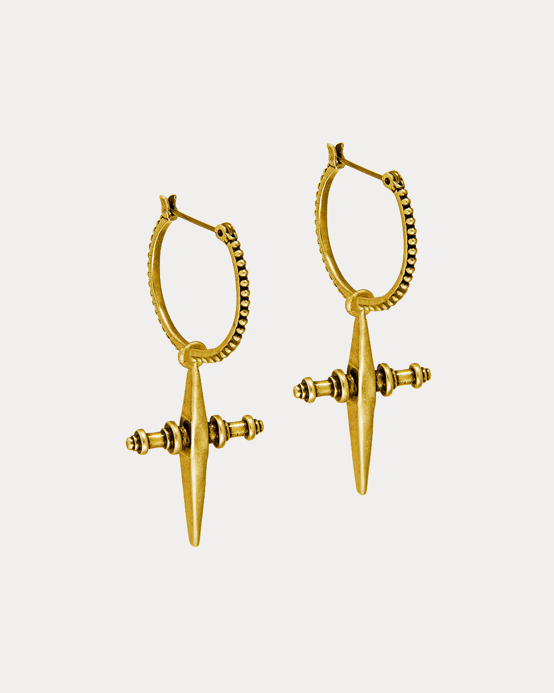 Brinco Argola Cross - Ouro 18K | SILLENE