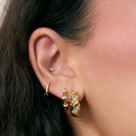 Brinco Argola Electra - Ouro 18K | SILLENE - uso