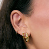 Brinco Argola Electra - Ouro 18K | SILLENE - uso