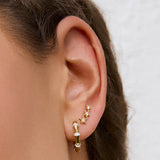 Brinco Argola Electra - Ouro 18K | SILLENE - uso