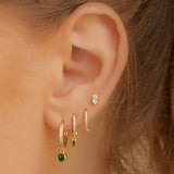 Brinco Argola Felicity - Ouro 18K | SILLENE - uso
