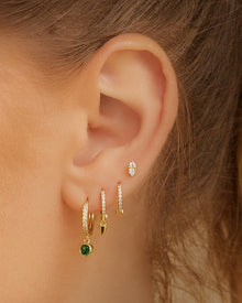 Brinco Argola Felicity - Ouro 18K | SILLENE - uso