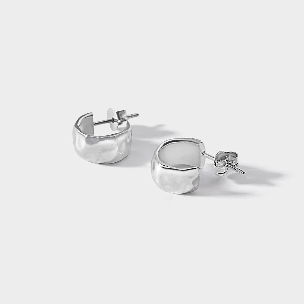 Brinco Argola Halo - Prata - detalhe 04 | SILLENE