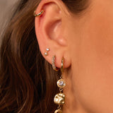 Brinco Argola Imogen - Ouro 18K | SILLENE - uso