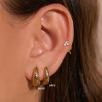 Brinco Argola Jax - Ouro 18K | SILLENE - uso