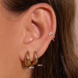 Brinco Argola Jax - Ouro 18K | SILLENE - uso
